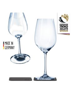   Silwy mágneses boros kristálypohár + alátét – 2 darabos csomag