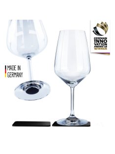  Silwy mágneses boros kristálypohár WINE BORDEAUX + alátét – 2 darabos csomag