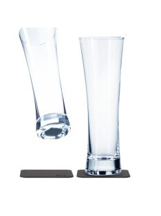   Silwy sörös mágneses kristálypohár + alátét – 2 darabos csomag