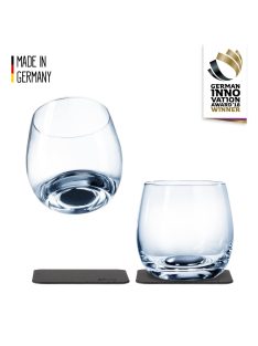   Mágneses kristálypohár WHISKY + alátét – 2 darabos csomag